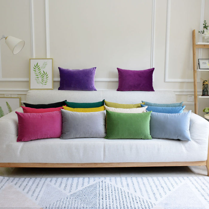 Sofa Velvet Throw Pillow - Cappucci Living