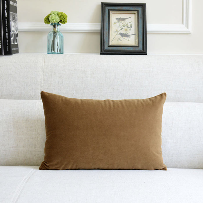 Sofa Velvet Throw Pillow - Cappucci Living