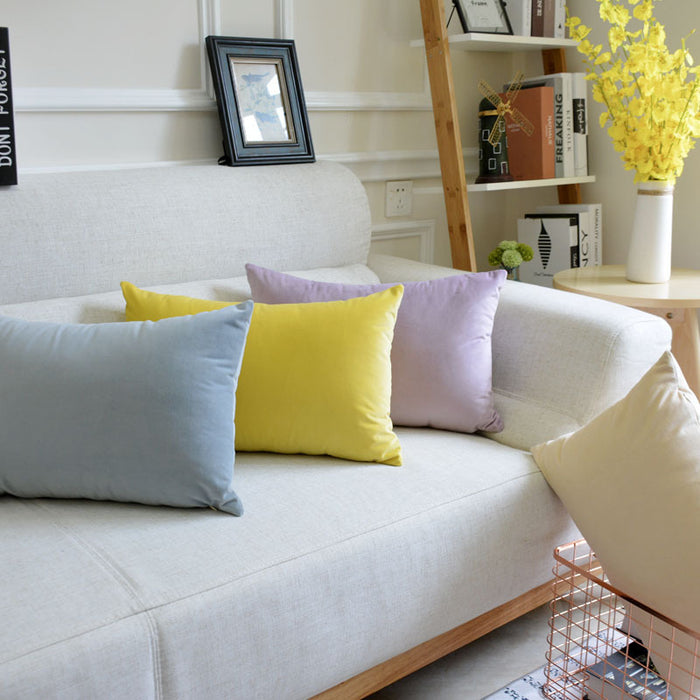 Sofa Velvet Throw Pillow - Cappucci Living
