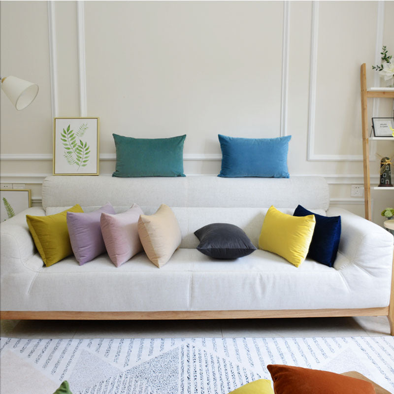 Sofa Velvet Throw Pillow - Cappucci Living