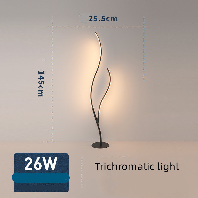 Natural Curve Branch Floor Light