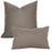 Woven Textured PU Leather Throw Pillow Cover - Cappucci Living