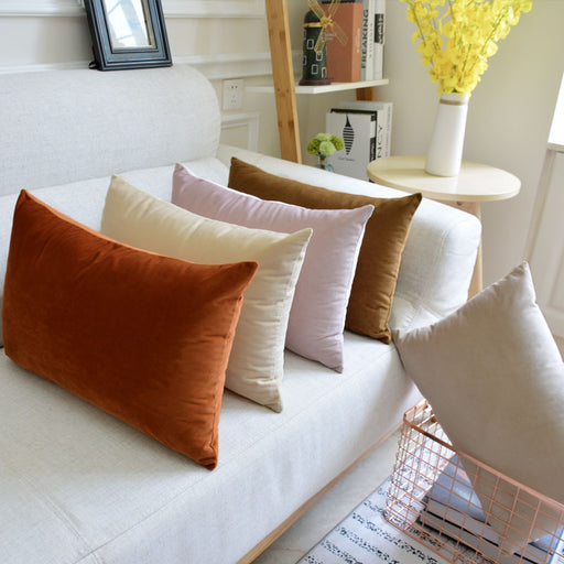 Sofa Velvet Throw Pillow - Cappucci Living