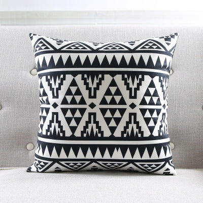 Geometric striped sofa throw pillow - Cappucci Living