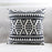 Geometric striped sofa throw pillow - Cappucci Living