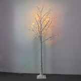 Tall LED birch tree lights for patio and backyard ambiance