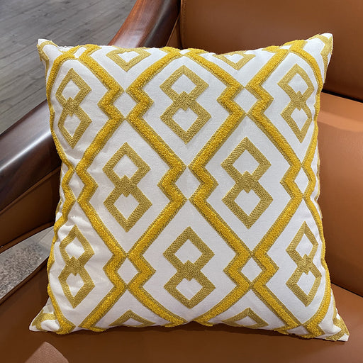 Nordic embroidered throw pillow for minimalist home decor