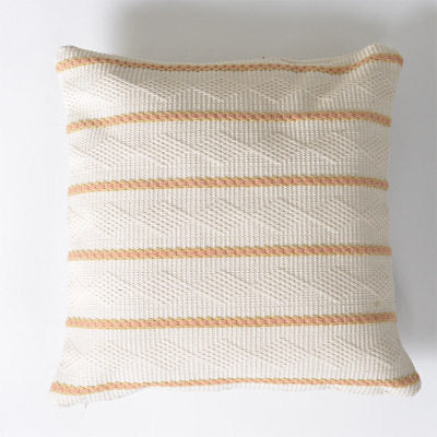 Handmade Moroccan Woven Throw Pillow Cotton - Cappucci Living