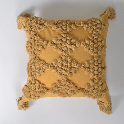 Handmade Moroccan Woven Throw Pillow Cotton - Cappucci Living