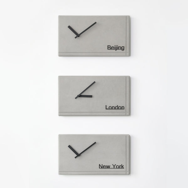 sleek rectangle wall clock for living room