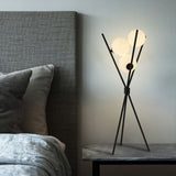 Modern minimalist moon three-body floor lamp for home decor
