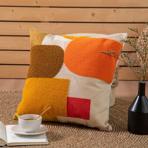 Simple Embroidered Throw Pillow Cushion Cover - Cappucci Living