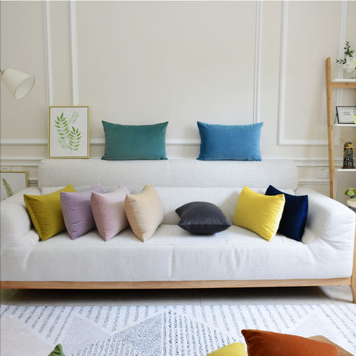 Sofa Velvet Throw Pillow - Cappucci Living