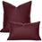 Woven Textured PU Leather Throw Pillow Cover - Cappucci Living