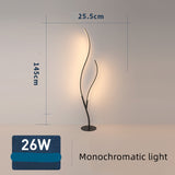 Natural Curve Branch Floor Light