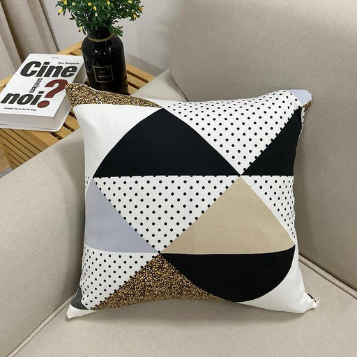 Throw Pillow Cover Black Gold - Cappucci Living