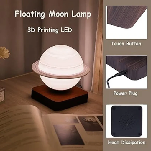 3D Levitating Saturn Lamp - Cappucci Living