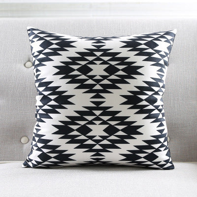 Geometric striped sofa throw pillow - Cappucci Living