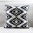Geometric striped sofa throw pillow - Cappucci Living
