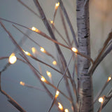 Artificial LED birch tree lights for pathways and squares