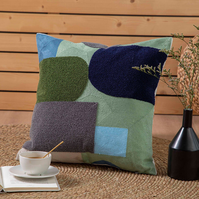 Simple Embroidered Throw Pillow Cushion Cover - Cappucci Living
