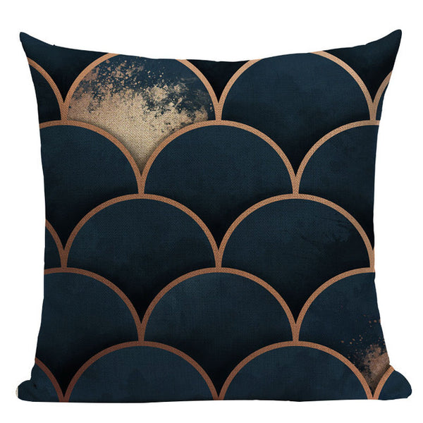 Stylish Scandinavian geometric pillow for couches and sofas