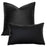 Woven Textured PU Leather Throw Pillow Cover - Cappucci Living