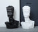 Elegant black and white art sculpture for minimalist home interiors