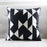 Geometric striped sofa throw pillow - Cappucci Living