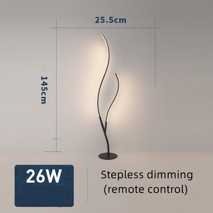 Natural Curve Branch Floor Light - Cappucci Living