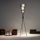 Stylish iron LED floor lamp for minimalist interiors