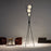 Stylish iron LED floor lamp for minimalist interiors