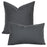 Woven Textured PU Leather Throw Pillow Cover - Cappucci Living