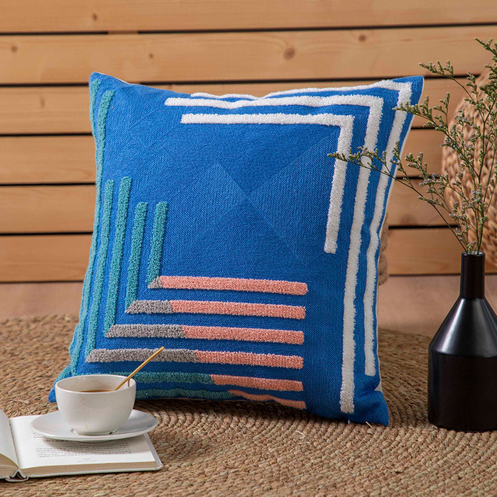 Simple Embroidered Throw Pillow Cushion Cover - Cappucci Living