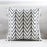 Geometric striped sofa throw pillow - Cappucci Living