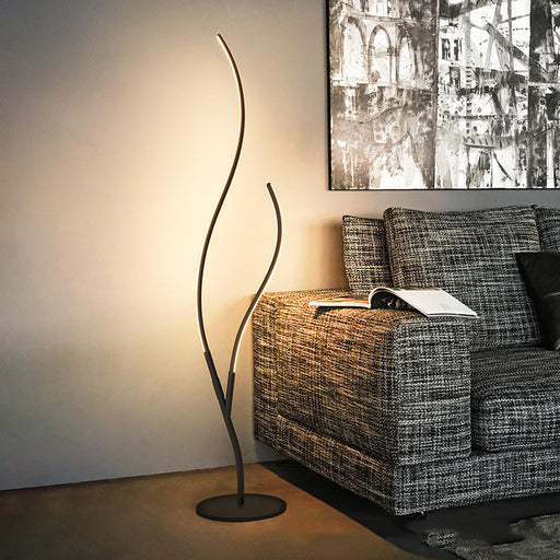 Natural Curve Branch Floor Light - Cappucci Living