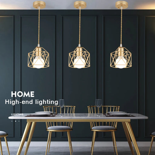 Retro E27 pendant light for corridor lighting