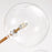 Amber LED Glass Ball Modern Gold Pendant Lamp - Cappucci Living
