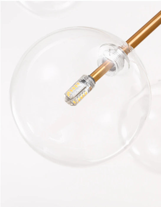 Flush Mount Gold Pendant Lamp for Restaurant Lighting