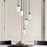 Elegant Copper Hanging Lamp with LED Bulbs