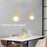 Industrial vintage metal chandelier for kitchen island