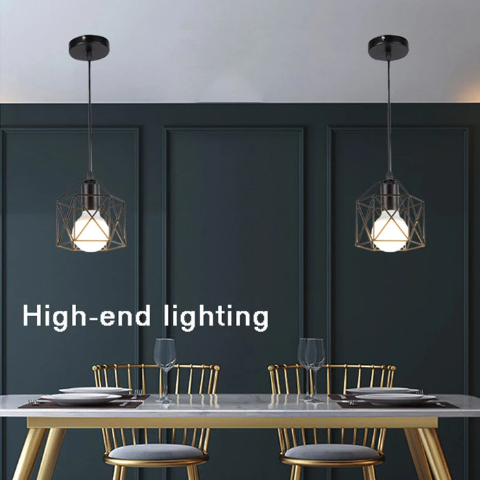 Vintage loft-style pendant lamp for living room decor