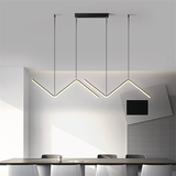 Modern LED Pendant Light Geometric Lines Chandelier - Cappucci Living