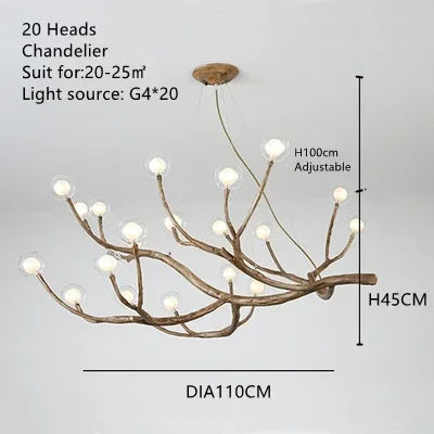 Ramo Dell'albero Tree Branch Chandelier - Cappucci Living