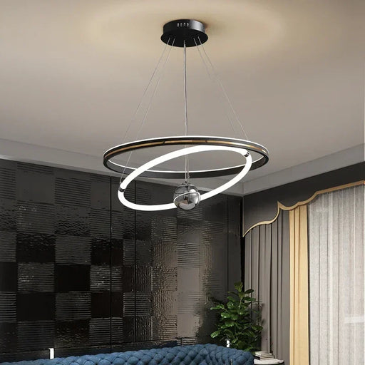 Modern Nordic LED Ring Pendant Light for Living Room