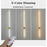 Wall-mounted light fixture with three color settings controlled by a remote.