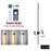 Light fixture with remote control and smartphone app, featuring color temperature and dimming capabilities.