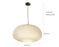 Simplistic White Stripe Glass Cord Pendant Lamp - Cappucci Living