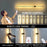 Wall-mounted light fixture with remote control setup instructions.