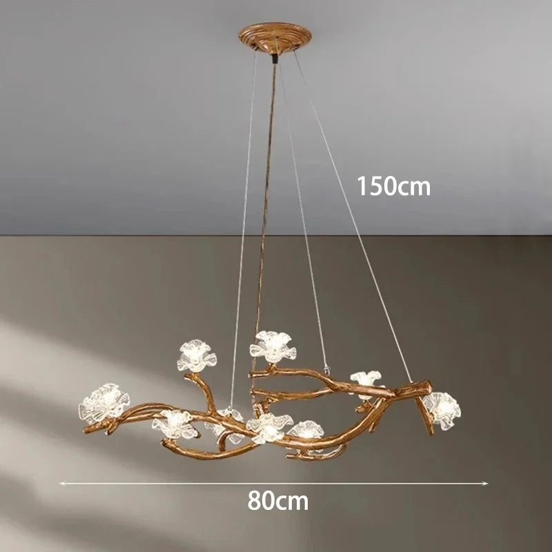 Flower Art Modern Wood LED Pendant Light - Cappucci Living